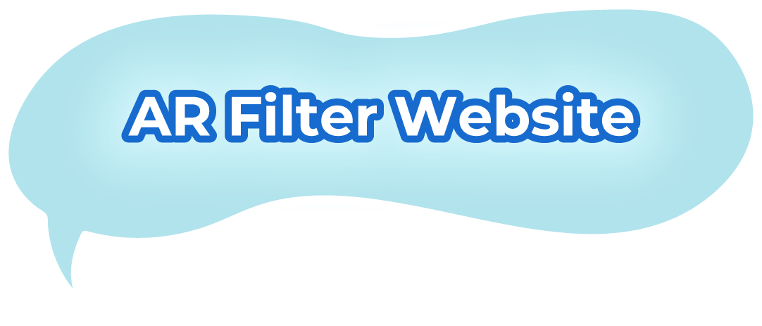 AR filter website bubble
